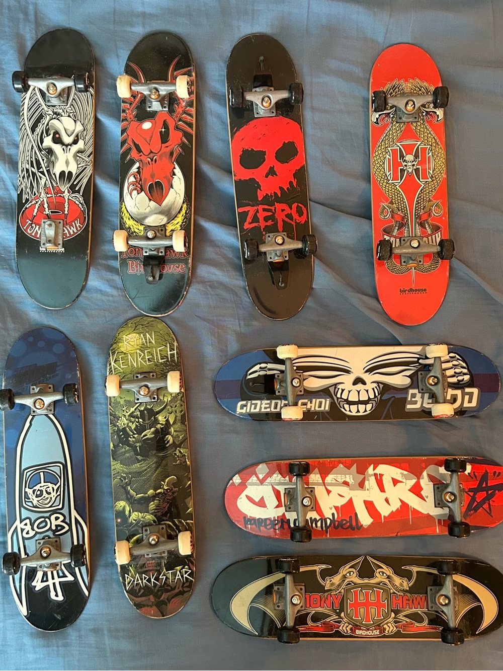 BIG Lot Of Vintage Tech Deck Skateboard Hand boards - Blind Tony Hawk